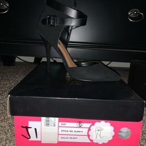 Charlotte Russe Suede Heels-NEVER WORN